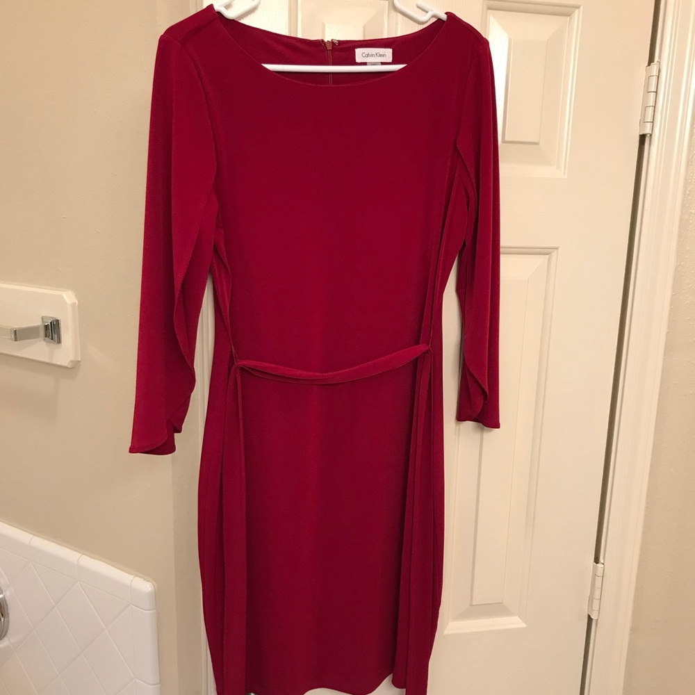 Beautiful burgundy Calvin Klein dress